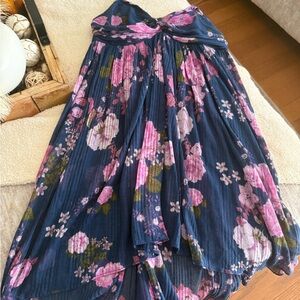 Free People Blue Floral Dress